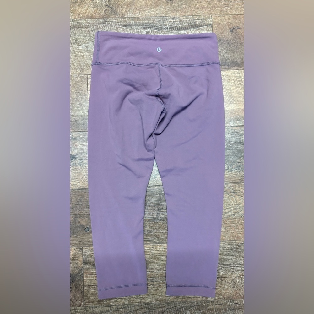 Lululemon Wunder Under Purple Cropped Leggings Size 6 - Picture 4 of 4